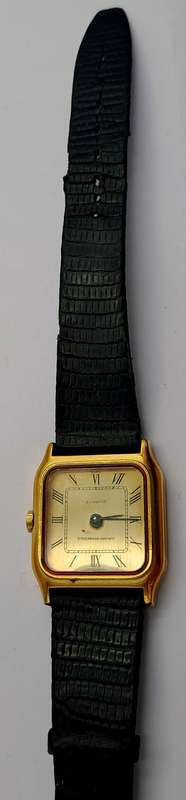 Vintage Swiss Made Gold Plated Girard Perregaux Quartz watch 4086 -MOVEMENT FAULTY