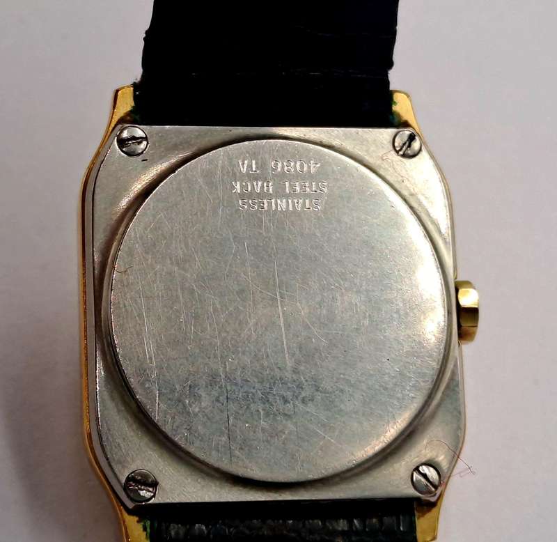 Vintage Swiss Made Gold Plated Girard Perregaux Quartz watch 4086 -MOVEMENT FAULTY