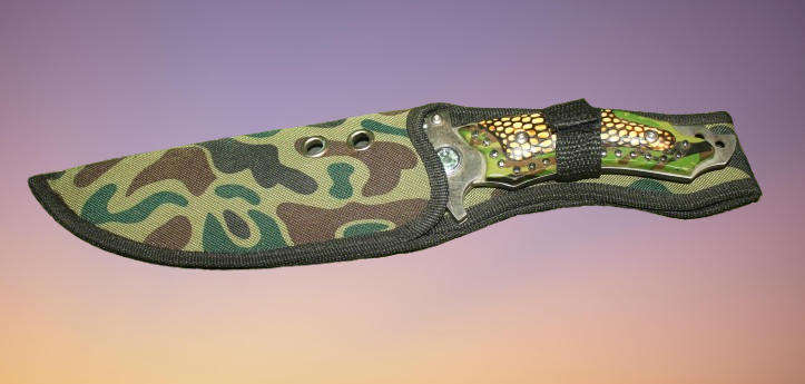 Pre-Owned USA Saber Survival Knife with Canvas Sheath