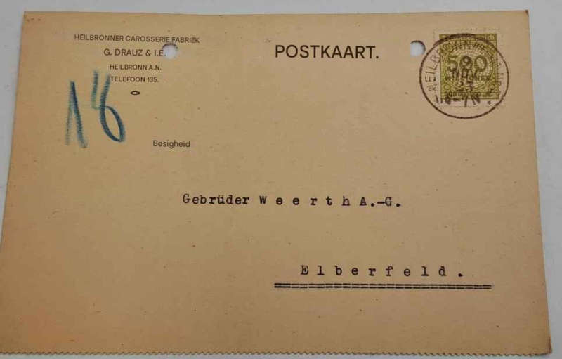 1923 German Postcard