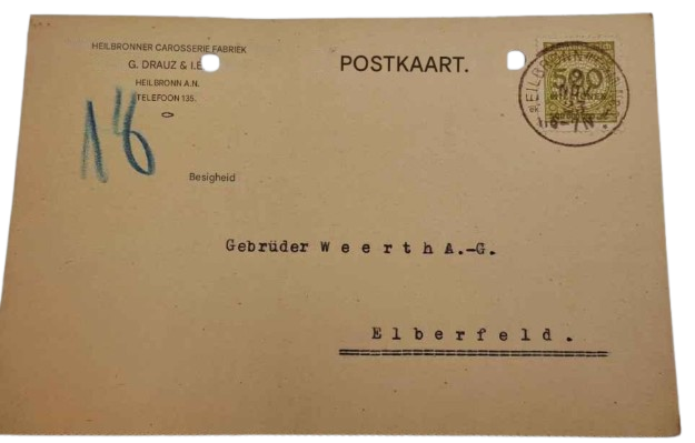 1923 German Postcard