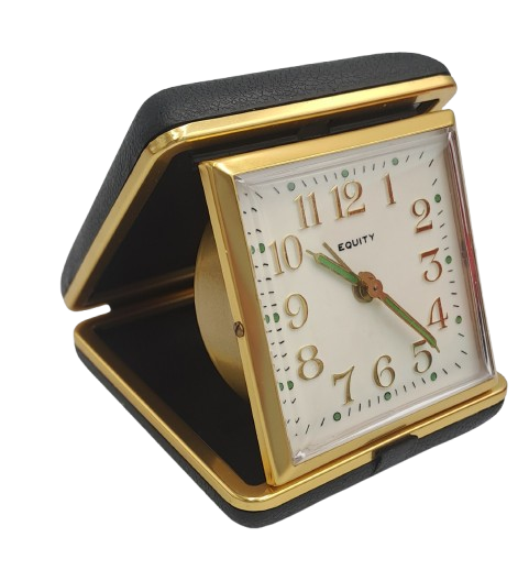 Vintage Equity Alarm Travel clock- Working