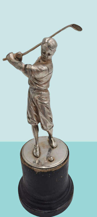 Antique /Vintage WMF Silver Plated Golf Trofee (Not Personalized)-Made in Germany