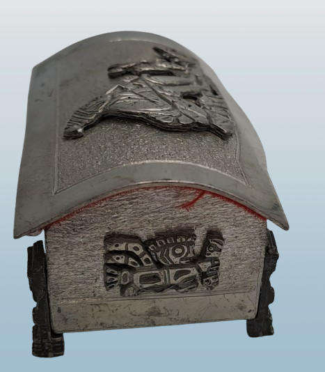 Small BOLIVIA Pewter Trinket Box 7cm x 4cm x 3,5cm