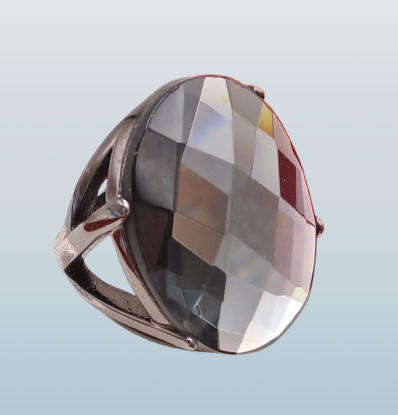 Large Pre-owned Smokey Quartz Dress Ring in a Pandora Box