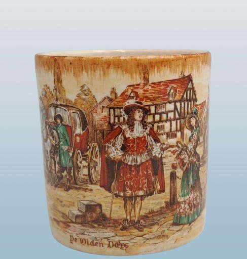 Vintage Porcelain Cup Sandland ware 'Ye Olden Days' Lancaster & Sandland LTD. Hanley England