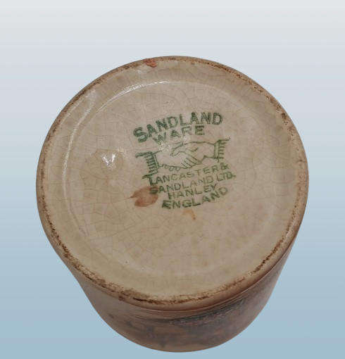 Vintage Porcelain Cup Sandland ware 'Ye Olden Days' Lancaster & Sandland LTD. Hanley England