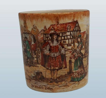 Vintage Porcelain Cup Sandland ware 'Ye Olden Days' Lancaster & Sandland LTD. Hanley England