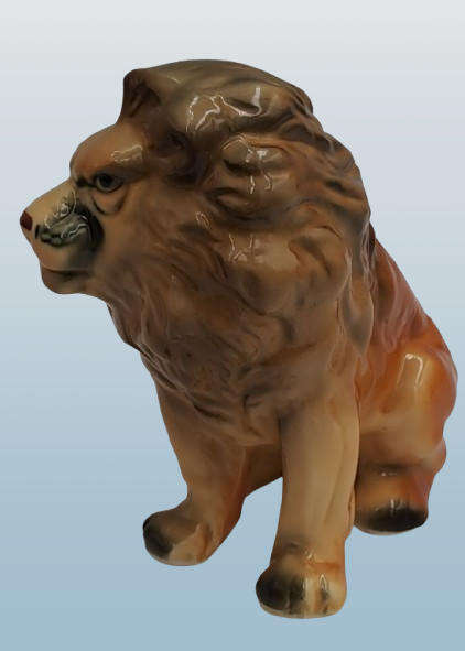 Vintage Ceramic  Lion Figurine  11cm x 8,5cm x 5cm
