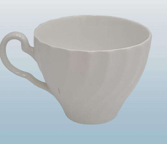 Vintage Aynsley White Swirl Design Tea Cup Bone China England (12 Available)