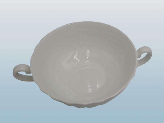 Vintage Aynsley White Swirl Design Soup Cup Bone China England (12 Available)
