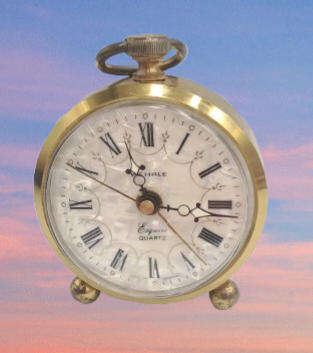 Vintage Wehrle Esquire Quartz alarm Clock -Germany -NOT WORKING