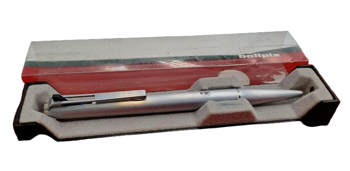 Vintage 1977 MONT BLANC BALLPIX N° 7825 BALLPOINT PEN-GERMANY, STEEL