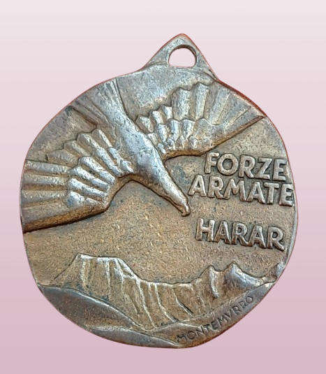 1937 Armata Force of Harar Medal-WW2 Italy-Commemorative Medal Comando Truppe dell'Harar