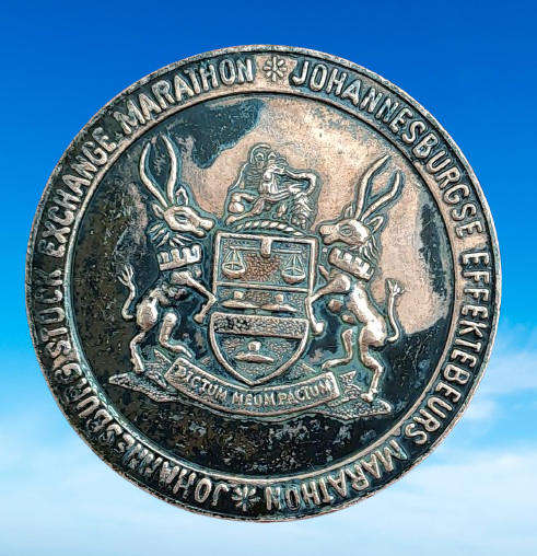 Vintage  Johannesburg Stock Exchange Marathon Bronze medallion - Unengraved