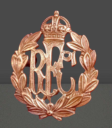 WW1 Royal RFC Royal Flying Corps Cap Badge