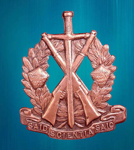 WW2 - SOUTH AFRICA - WWII - S.A. Instructional CORPS CAP BADGE 33mm x 46mm