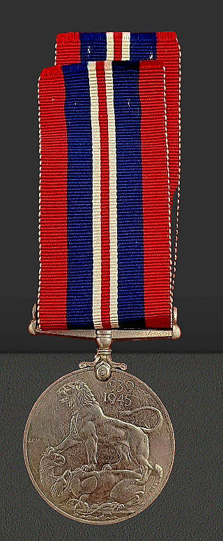 WW2 -1939-45 MEDAL Full Size with Ribbon  -Unnamed
