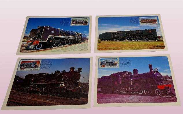 South Africa 27/04/1983 De Aar -Set of 4 Maxi-Post Cards with stamps