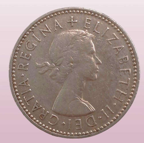 1958 United Kingdom 1 Shilling - Elizabeth II English shield,