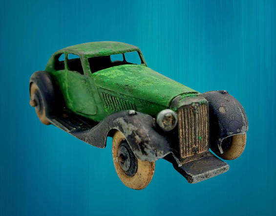 Rare Pre-War Vintage Dinky Toys 36d Rover Streamline Saloon Made in England MECCANO Ltd-No Box