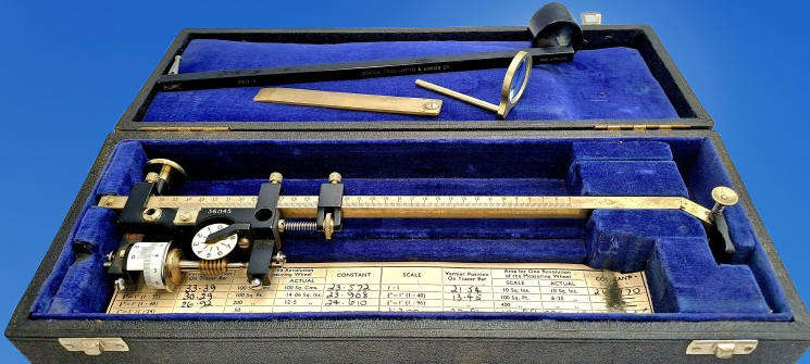 Vintage Polar Planimeter by Cooke Troughton & Simms Ltd, Boxed