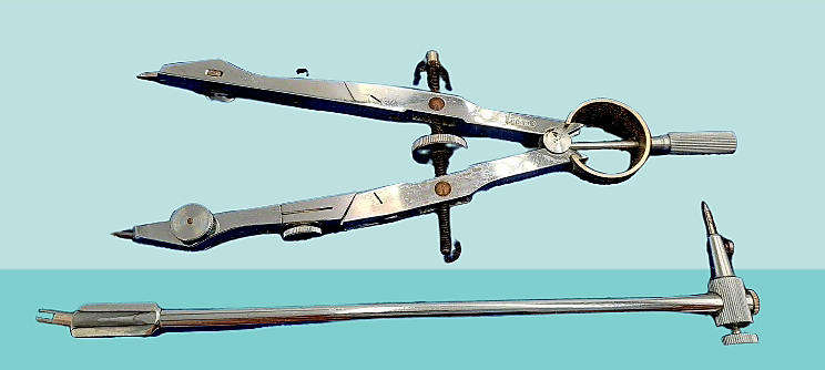 Vintage DRAFTEX 200A Drafting Set made in West Germany in Case -Precision Tools