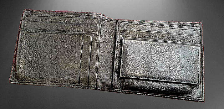 Pre-Owned Men's Black Leather Wallet Branded ABSA PRIVATE BANK