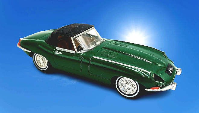 Dinky Matchbox 1/43 - Jaguar Type E MK1 1/2 1968 Green