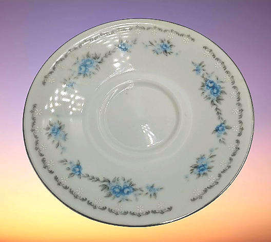 Vintage Nagoya Fine Bone China Duo  `BLUE ROSE` Japan (3 available)