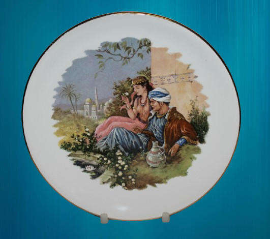 Vintage Collectors Porcelain wallplate by AB Ceramics 180mm