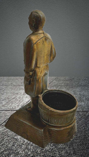 1950s Vintage Advertising Bronzed Metal SCHMIDT'S Beer & Ale Bartender Statue