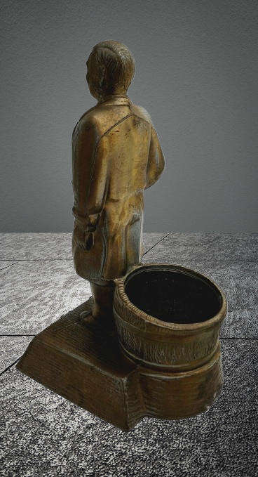 1950s Vintage Advertising Bronzed Metal SCHMIDT'S Beer & Ale Bartender Statue