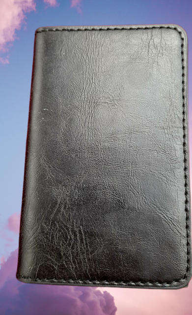 leather & Metal Card card wallet   10cm x 6,5cm x 15cm