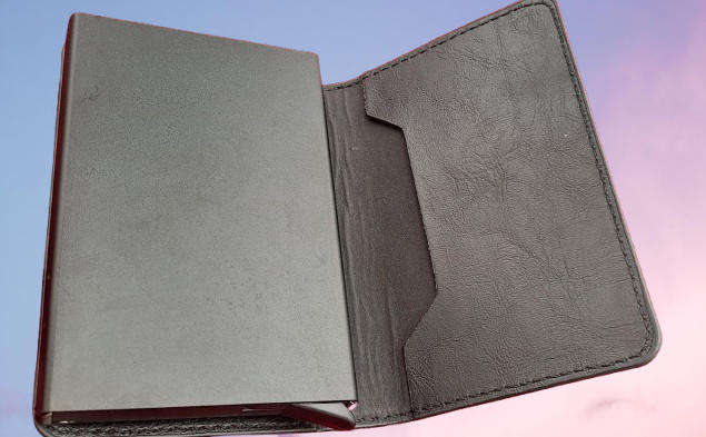 leather & Metal Card card wallet   10cm x 6,5cm x 15cm