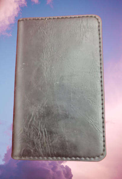 leather & Metal Card card wallet   10cm x 6,5cm x 15cm