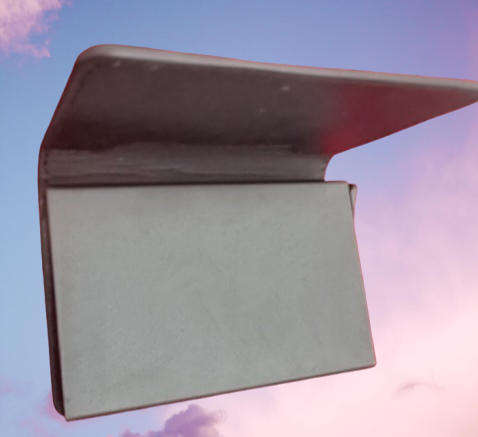 leather & Metal Card card wallet   10cm x 6,5cm x 15cm