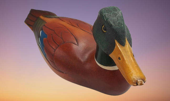 Knysna Feathers Gallery -Limited Edition No 529 of 2000 MALLARD DRAKE Hand Crafted and Painted