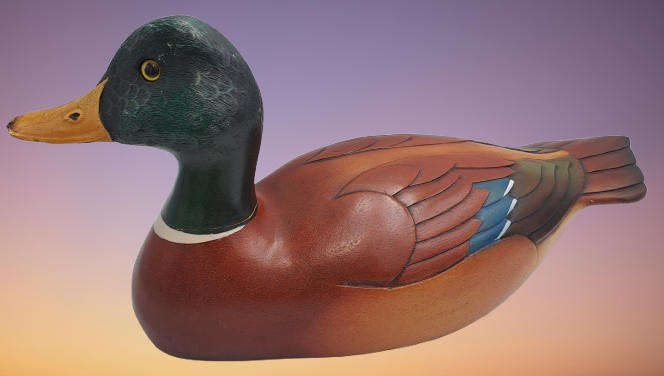 Knysna Feathers Gallery -Limited Edition No 529 of 2000 MALLARD DRAKE Hand Crafted and Painted