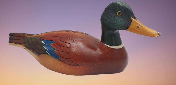 Knysna Feathers Gallery -Limited Edition No 529 of 2000 MALLARD DRAKE Hand Crafted and Painted