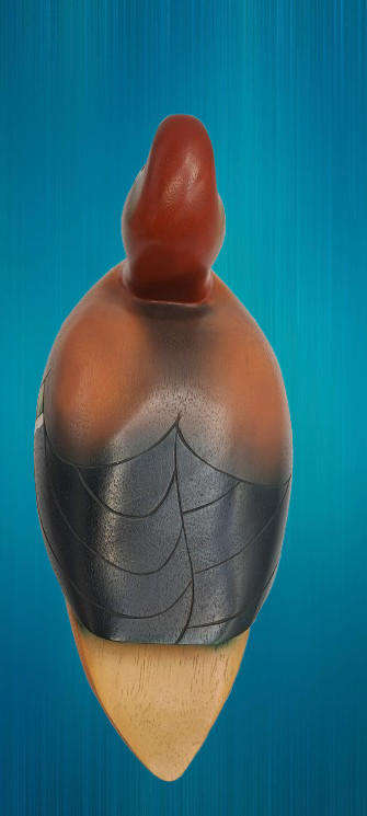Knysna Feathers Gallery -Limited Edition No 1308 of 2000 GREENWINGED TEAL Hand Crafted and Painted