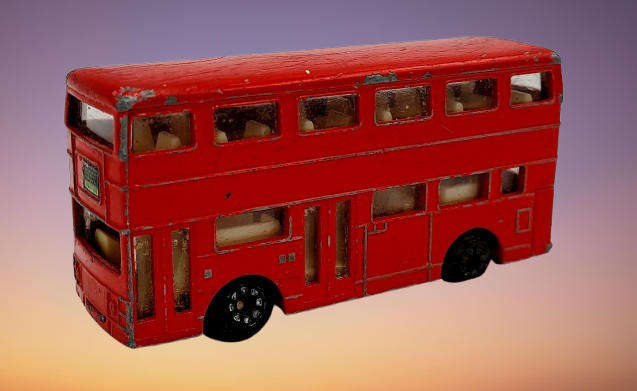 Vintage Realtoy Die cast London Bus made in China