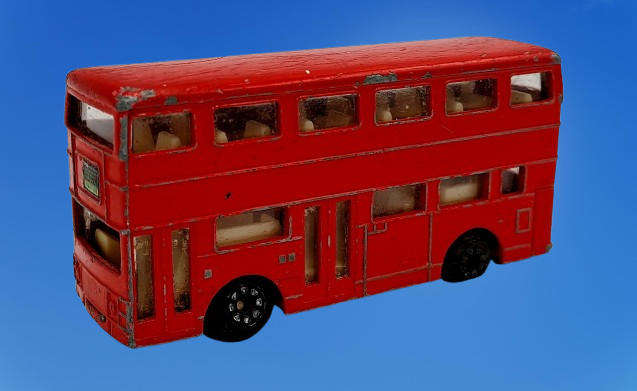 Vintage Realtoy Die cast London Bus made in China
