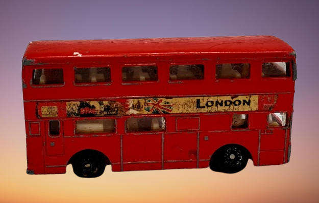 Vintage Realtoy Die cast London Bus made in China