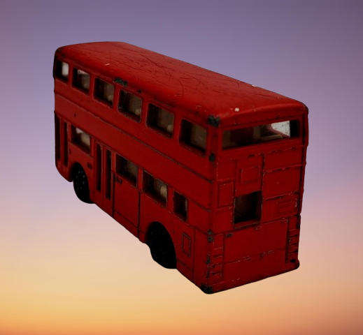 Vintage Realtoy Die cast London Bus made in China