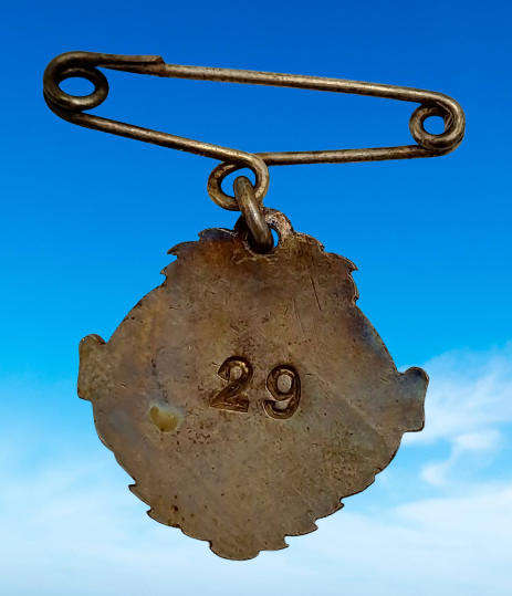 Vintage 1942 Johannesburg Pony& Galloway CLUB No 29 Badge -Brass & Enamel