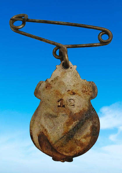 Vintage 1934 Johannesburg Pony& Galloway CLUB No 12 Badge -Brass & Enamel
