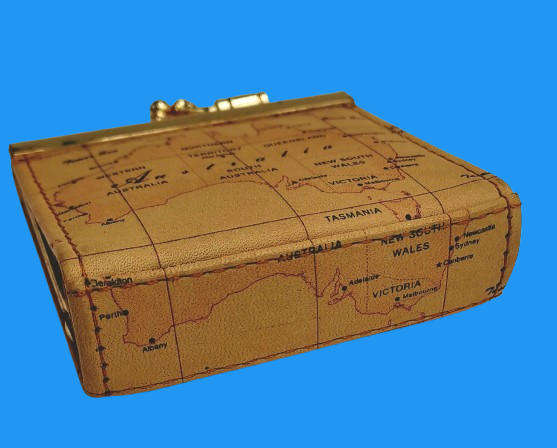 Australia Map Coin Purse  Genuine Leather-Unused