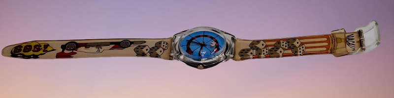 Pre-Owned 1999 Macau Quartz watch -dice hand - Working