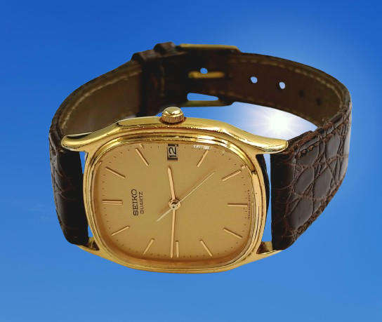 Pre-Owned Gold Tone Seiko Quartz watch -Working